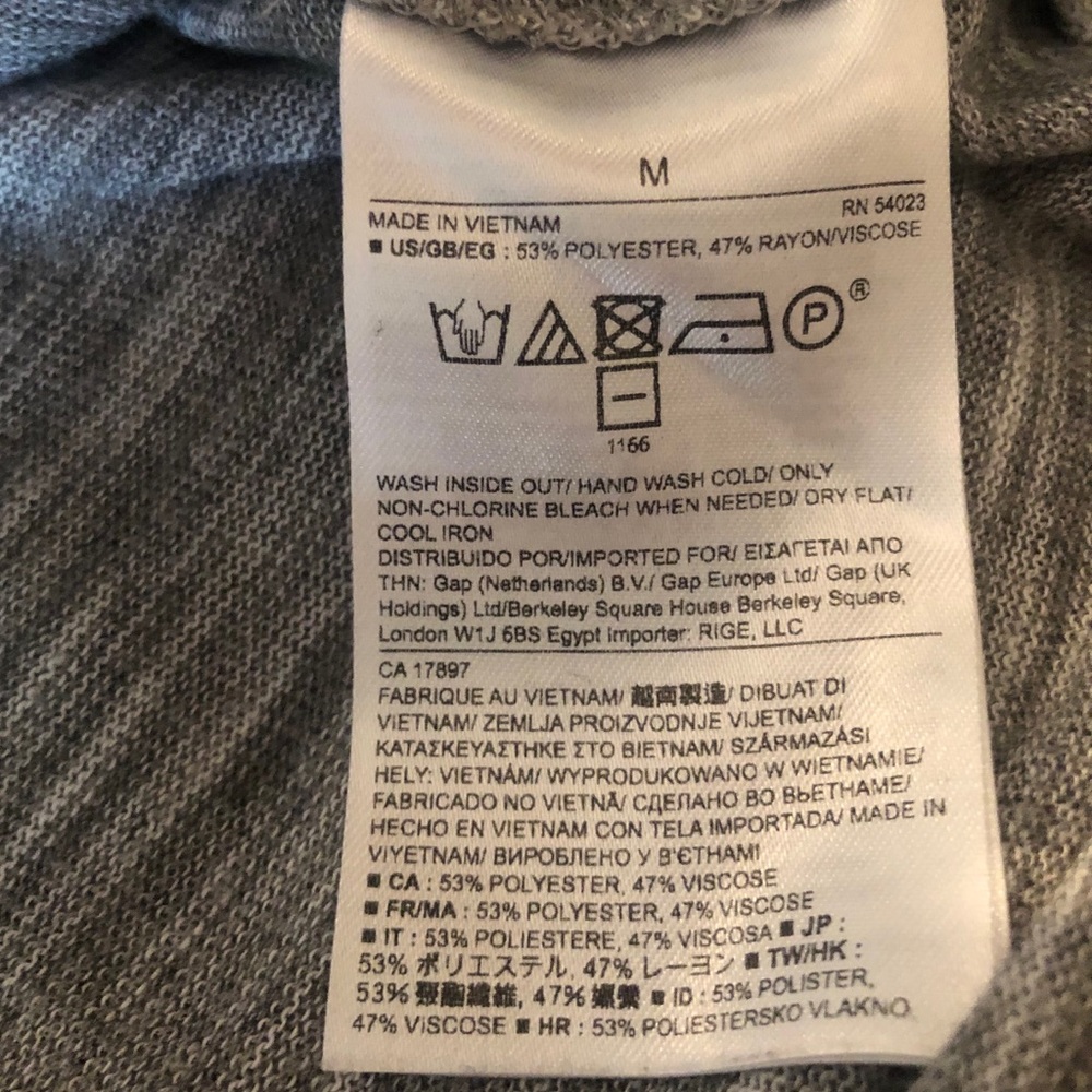 Banana Republic gray sweatshirt with ruffle detail - Picture 9 of 9